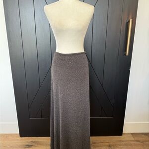 Elegant Gray Maxi Skirt